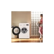 LG Lavadora eficiente 9kg, 1400rpm, A, con vapor, Serie 100, F4X1009NWB