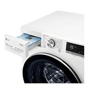 LG Lavadora inteligente  AI Direct Drive con Autodosificación de detergente, 9kg, 1600rpm, Clasificación A, Blanca, Serie 750, F6WV7509S2W