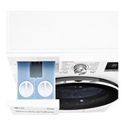 LG Lavadora inteligente AI Direct Drive con Autodosificación de detergente  10,5kg, 1600rpm, Clasificación A, Blanca, Serie 750, F6WV7510P2W