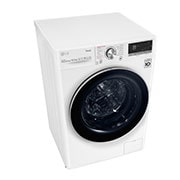 LG Lavadora inteligente AI Direct Drive con Autodosificación de detergente  10,5kg, 1600rpm, Clasificación A, Blanca, Serie 750, F6WV7510P2W