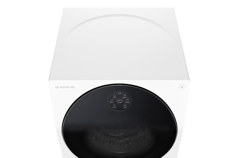 LG Lavasecadora LG SIGNATURE con bomba de calor, Clase A lavado/A secado, 12kg lavado/7kg secado, 1.600 rpm, Blanca, LSWD100E