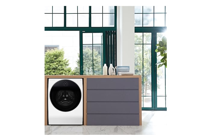 LG Outlet Lavasecadora LG SIGNATURE con bomba de calor, Clase A lavado/A secado, 12kg lavado/7kg secado, 1.600 rpm, Blanca, LSWD100E.OUTLET