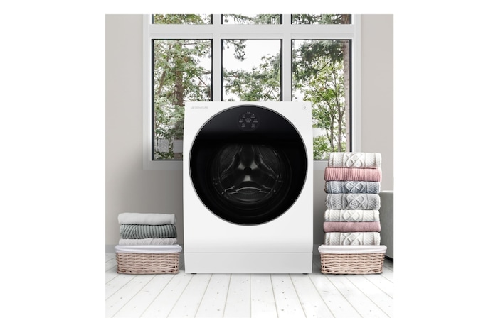 LG Outlet Lavasecadora LG SIGNATURE con bomba de calor, Clase A lavado/A secado, 12kg lavado/7kg secado, 1.600 rpm, Blanca, LSWD100E.OUTLET