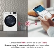 LG Secadora con Bomba de calor Dual Inverter 8kg, Clasificación A+++(-10%), Blanca, Serie 7, RC80V9AV2W