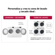 LG Secadora con Bomba de calor Dual Inverter 8kg, Clasificación A+++(-10%), Blanca, Serie 7, RC80V9AV2W