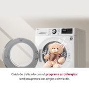 LG Secadora con Bomba de calor Dual Inverter 9kg, Clasificación A+++, Blanca, Serie 7, RC90V9AV3Q