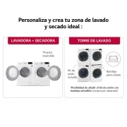 LG Secadora con Bomba de calor Dual Inverter 9kg, Clasificación A+++, Blanca, Serie 7, RC90V9AV3Q