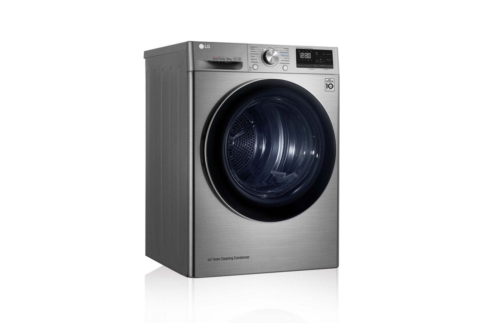 LG Secadora 9kg, A+++, con Bomba de calor Dual Inverter, Inox Antihuellas, Serie 900 , RH90V9PV2N