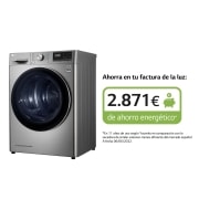 LG Secadora 9kg, A+++, con Bomba de calor Dual Inverter, Inox Antihuellas, Serie 900 , RH90V9PV2N