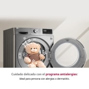 LG Secadora 9kg, A+++, con Bomba de calor Dual Inverter, Inox Antihuellas, Serie 900 , RH90V9PV2N