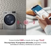 LG Secadora con Bomba de calor Dual Inverter 9kg, Clasificación A+++, Inox Antihuellas, Serie 7, RC90V9EV2Q