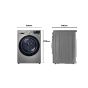 LG Secadora 9kg, A+++, con Bomba de calor Dual Inverter, Inox Antihuellas, Serie 900 , RH90V9PV2N