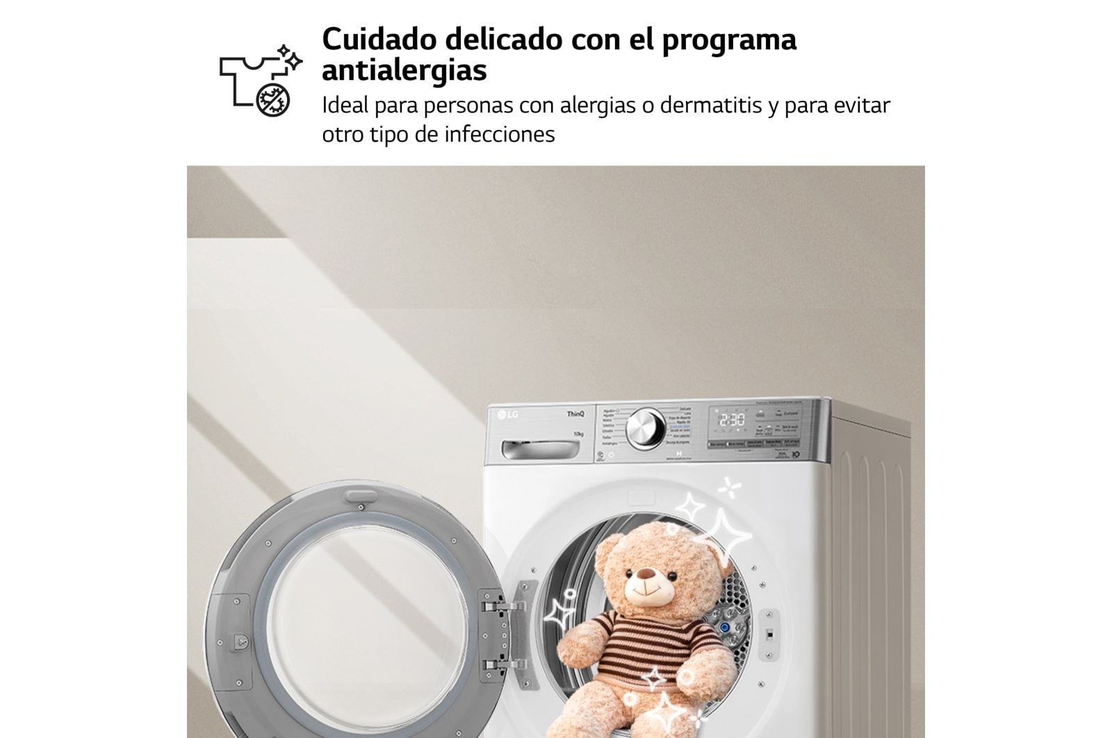 LG Secadora 10kg, A+++, con Bomba de calor Dual Inverter, Blanco, Serie 900, RH10V9AV2WR