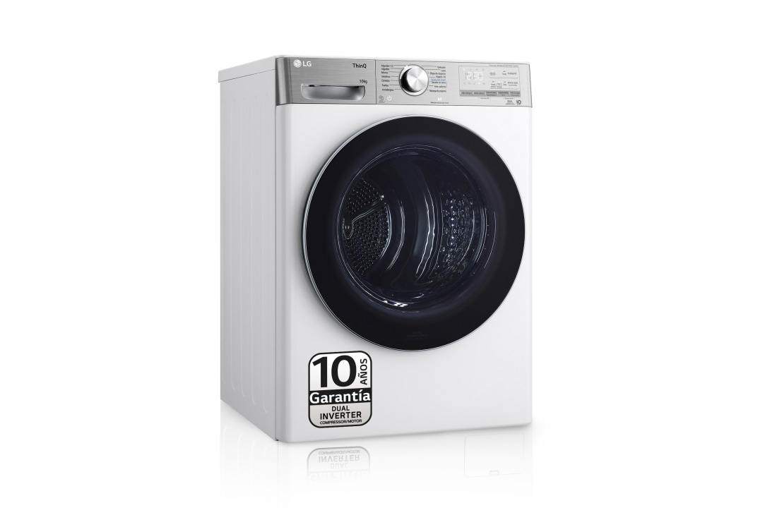 LG Secadora 10kg, A+++, con Bomba de calor Dual Inverter, Blanco, Serie 900, RH10V9AV2WR