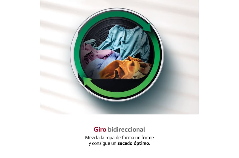 LG Secadora con bomba de calor 8kg, A++, Blanca, Serie 100 , RH80T2AP6RM