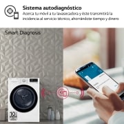 LG Secadora con Bomba de calor Dual Inverter 8kg, Clasificación A+++, Blanca, Serie 9, RH80V9AV4N