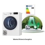 LG Secadora con Bomba de calor Dual Inverter 9kg, Clasificación A++, Blanca, Serie 5, RH90V5AV6N