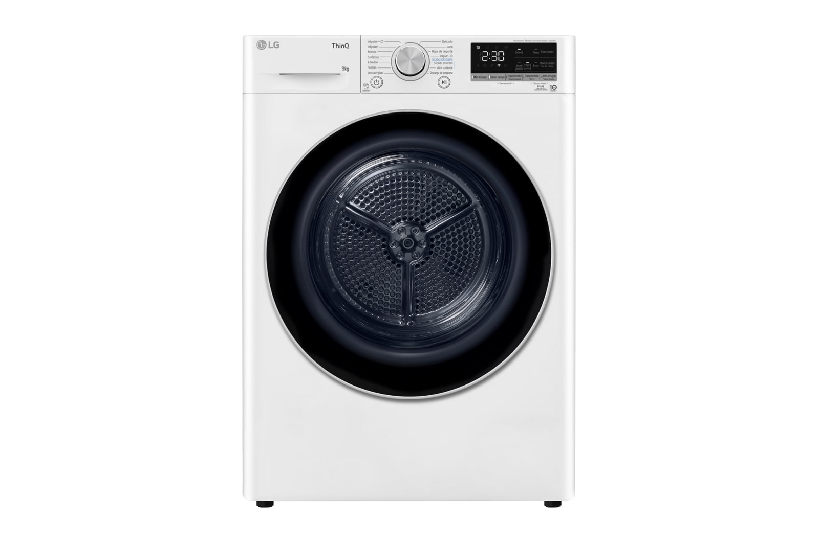 LG Secadora 9kg, A+++, con Bomba de calor Dual Inverter, Blanca, Serie 900, RH90V9AV3N