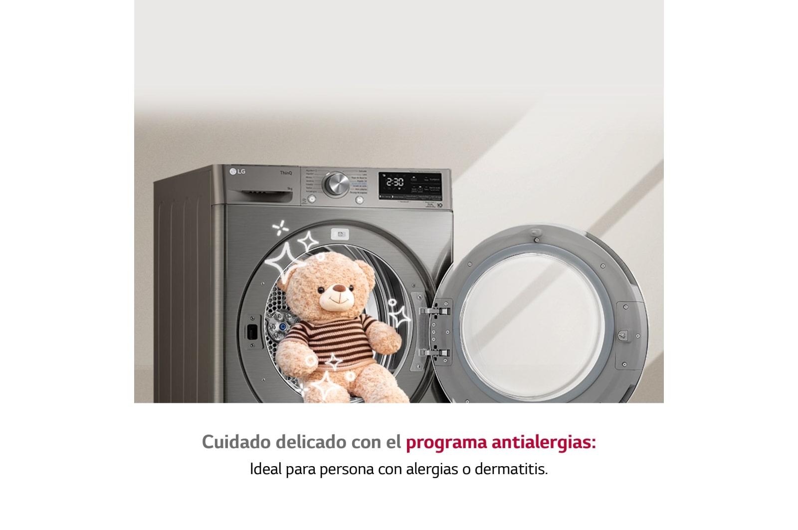 LG Outlet Secadora 9kg, A+++, con Bomba de calor Dual Inverter, Inox Antihuellas, Serie 900, RH90V9PV2N.OUTLET