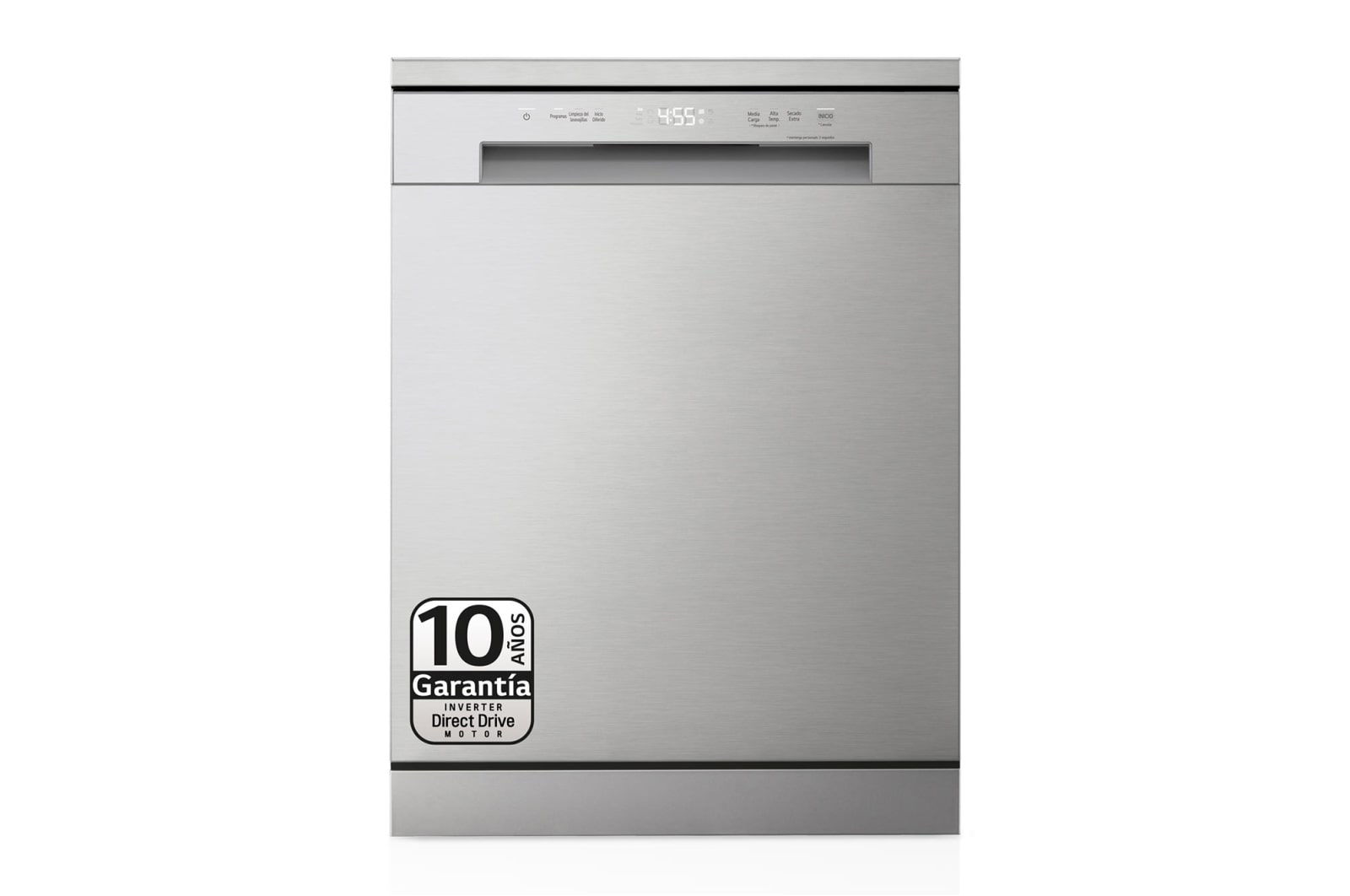 LG Lavavajillas LG QuadWash™ , Direct Drive, Inox antihuellas, D, DF141FV