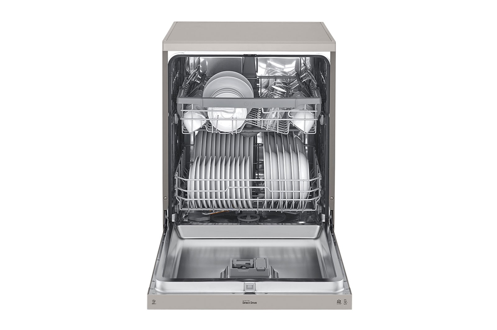 LG Lavavajillas LG QuadWash™, Inox antihuellas, clasificación E, DF222FP