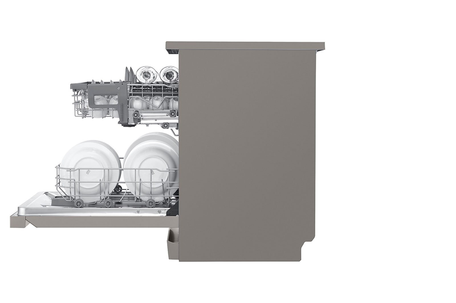 LG Lavavajillas LG QuadWash™, Inox antihuellas, clasificación E, DF222FP
