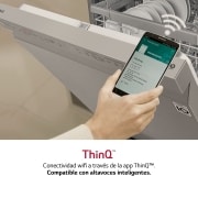 LG Lavavajillas LG QuadWash ™  , con lavado a vapor, Inox antihuellas, D, DF242FPS