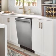 LG Lavavajillas LG QuadWash ™  , con lavado a vapor, Inox antihuellas, D, DF242FPS