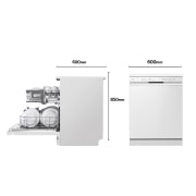 LG Lavavajillas LG QuadWash ™ Blanco, D, DF242FW