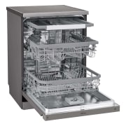 LG Lavavajillas LG QuadWash™, Inox antihuellas, clasificación E, y tercera bandeja , DF325FP