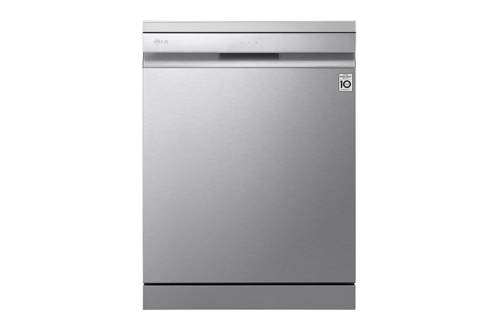 LG Lavavajillas LG QuadWash™, TrueSteam, Acero inoxidable antihuellas, clasificación D, con lavado a vapor y tercera bandeja, DF425HSS