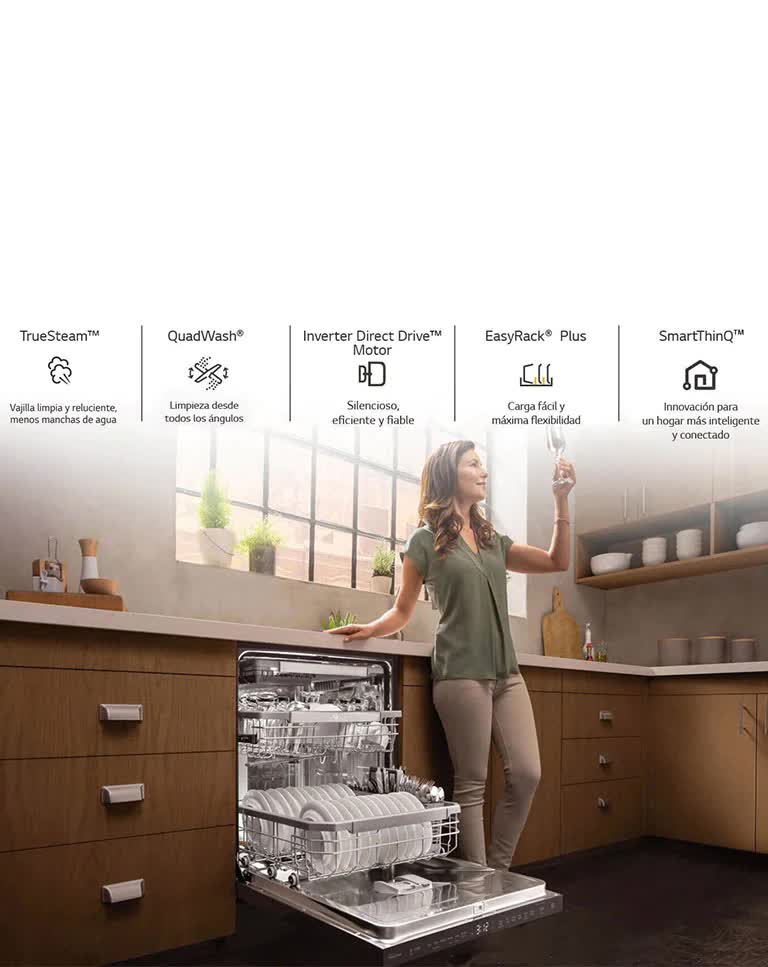 5 Razones para comprar un lavavajillas LG