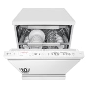 LG Lavavajillas LG QuadWash<sup>TM</sup> Steam,Blanco,C, con lavado a vapor y tercera bandeja, DF455HWS