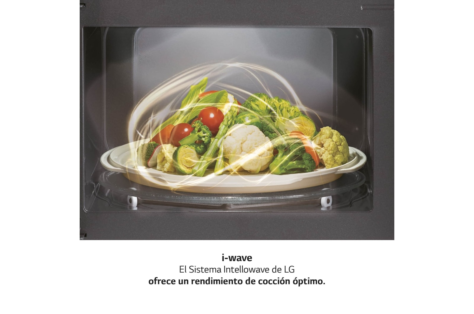 LG Microondas con grill de 700W, 19 litros de capacidad, tecnología I-Wave, menús automáticos, descongelación automática, modo ECO ON, color blanco y control táctil , MH6042DW