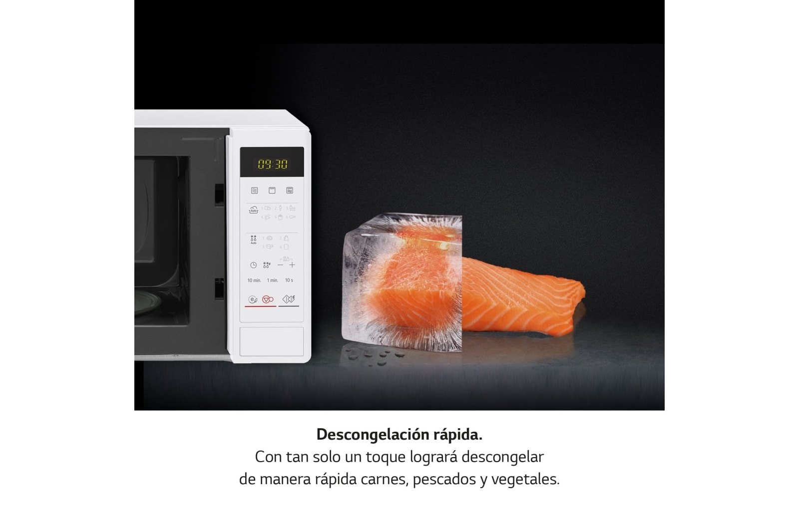 LG Microondas con grill de 700W, 19 litros de capacidad, tecnología I-Wave, menús automáticos, descongelación automática, modo ECO ON, color blanco y control táctil , MH6042DW