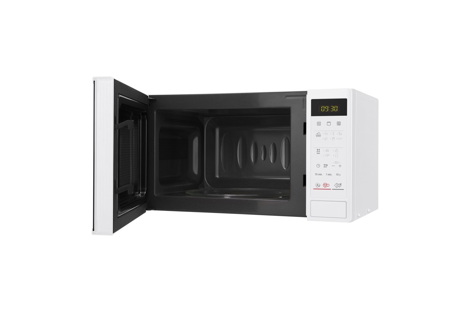 LG Microondas con grill de 700W, 19 litros de capacidad, tecnología I-Wave, menús automáticos, descongelación automática, modo ECO ON, color blanco y control táctil , MH6042DW