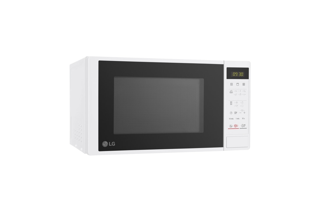 LG Microondas con grill de 700W, 19 litros de capacidad, tecnología I-Wave, menús automáticos, descongelación automática, modo ECO ON, color blanco y control táctil , MH6042DW