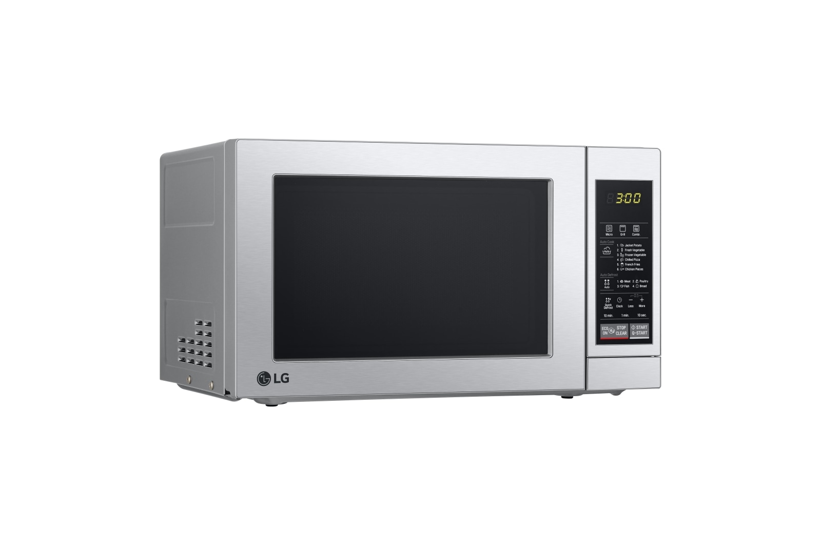 LG Microondas con grill, color acero inoxidable, 19 litros de capacidad, 700W , MH6044V