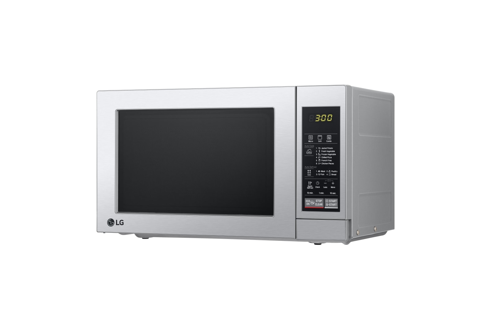 LG Microondas con grill, color acero inoxidable, 19 litros de capacidad, 700W , MH6044V