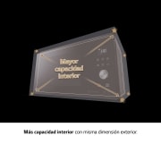LG Microondas Grill Negro Smart Inverter 1000W de 23 litros, MH6336GIB