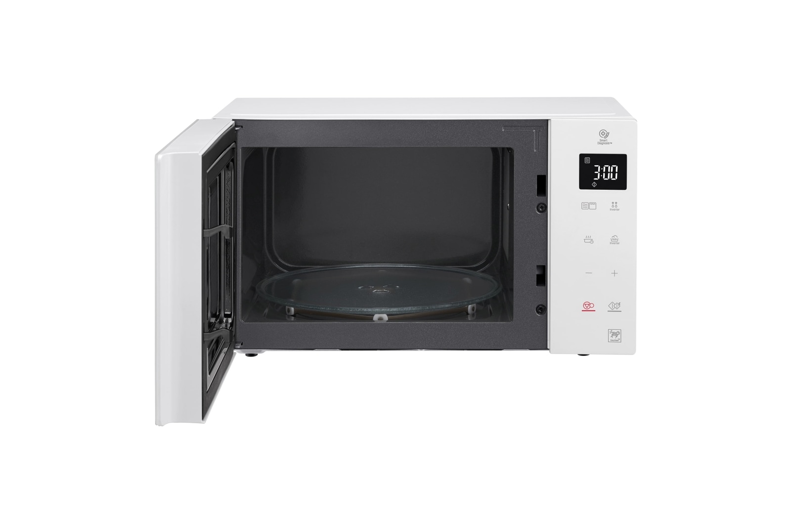 LG Microondas Grill Blanco Smart Inverter 1000W de 23 litros, MH6336GIH