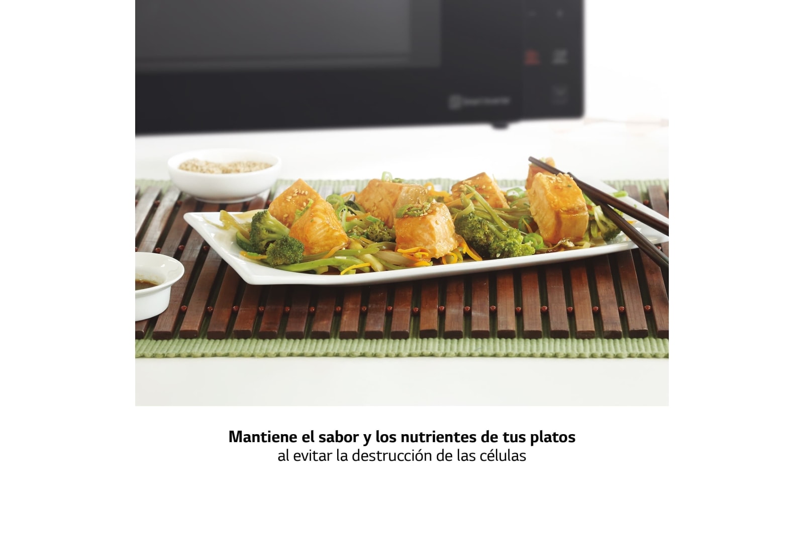 LG Microondas Grill Negro Inverter 1000W de 25 litros, MH6535GIB