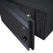 LG Microondas Grill Smart Inverter 1000W de 25 litros, Acero negro, MH6565CPW