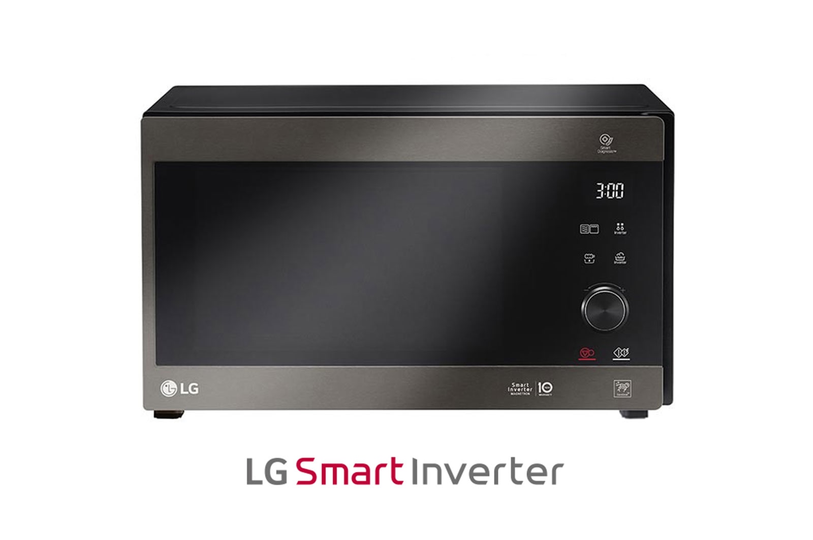 LG Microondas con Grill Smart Inverter 1200W de 32 litros, MH7265CPT