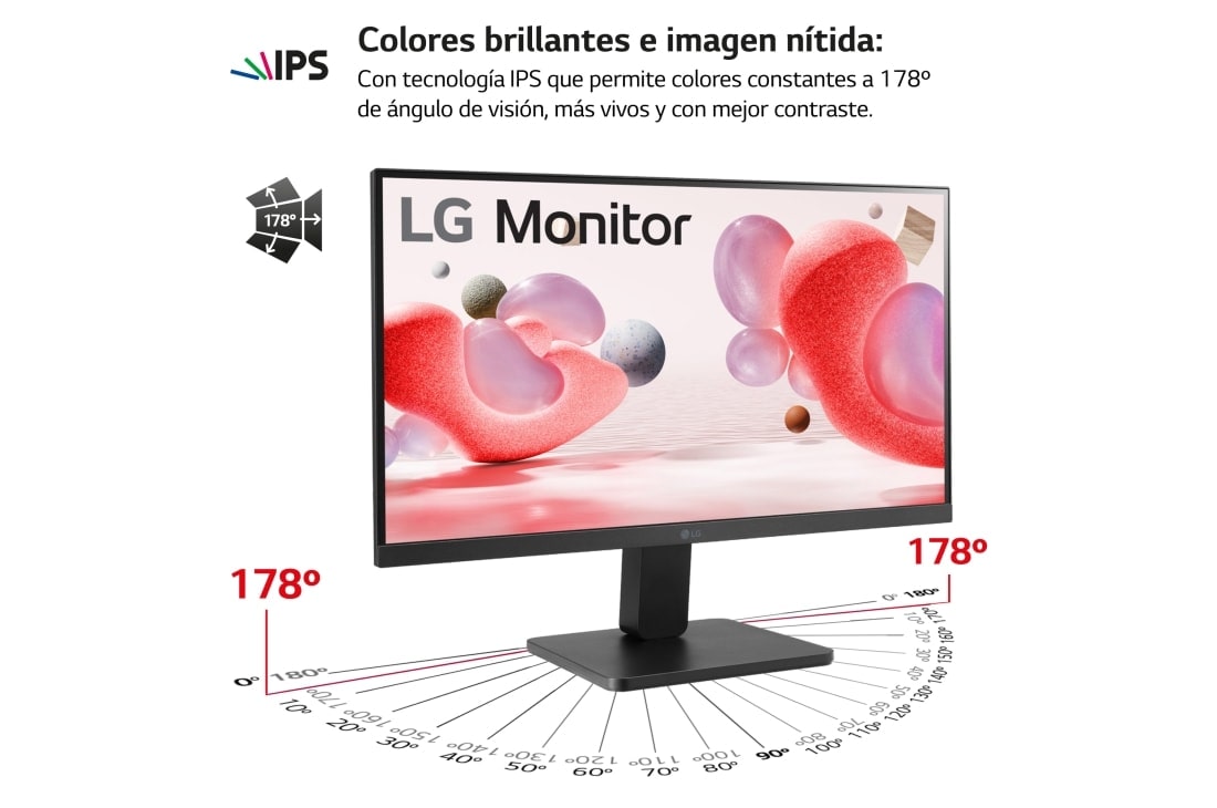 LG 24MR400. Monitor LG IPS: 1920 x 1080, 250 cd/m², 3000:1, diag. 60.4 cm, FreeSync. Entrdas: 1xHDMI1.4, 1xD-Sub, VESA 100 x 100 mm, 24MR400 , 24MR400-B, thumbnail 2