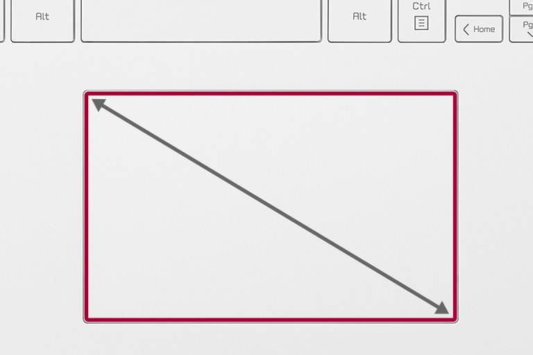 El touchpad ampliado coincide con el ratio de pantalla