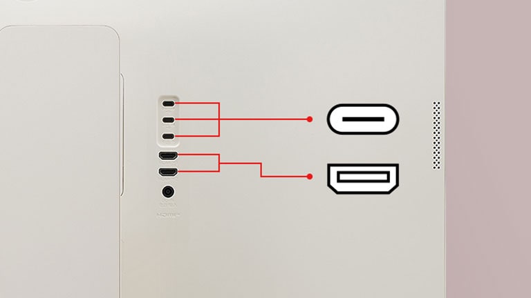 LG MyView Smart Monitor ofrece dos puertos USB y dos HDMI.