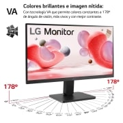 LG Monitor LG Panel VA: 1920 x 1080 (FHD), 250 cd/m², 3000:1, diag. 54.5 cm, FreeSync. Entrdas: 2xHDMI1.4, Si(1ea), VESA 100 x 100 mm, 22MR410-B