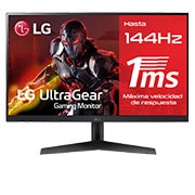LG Monitor Gaming LG UltraGear™ de 24 pulgadas | 144Hz IPS con tiempo de respuesta de 1ms (GtG), FreeSync™ Premium, 24GN60R-B