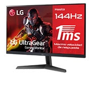 LG Monitor Gaming LG UltraGear™ de 24 pulgadas | 144Hz IPS con tiempo de respuesta de 1ms (GtG), FreeSync™ Premium, 24GN60R-B